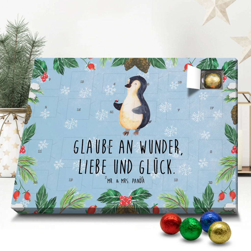 Schoko Adventskalender Pinguin Marienkäfer Adventskalender, Schokoladen Adventskalender, Schoko Adventskalender, Pinguin, Pinguine, Marienkäfer, Liebe, Wunder, Glück, Freude, Lebensfreude