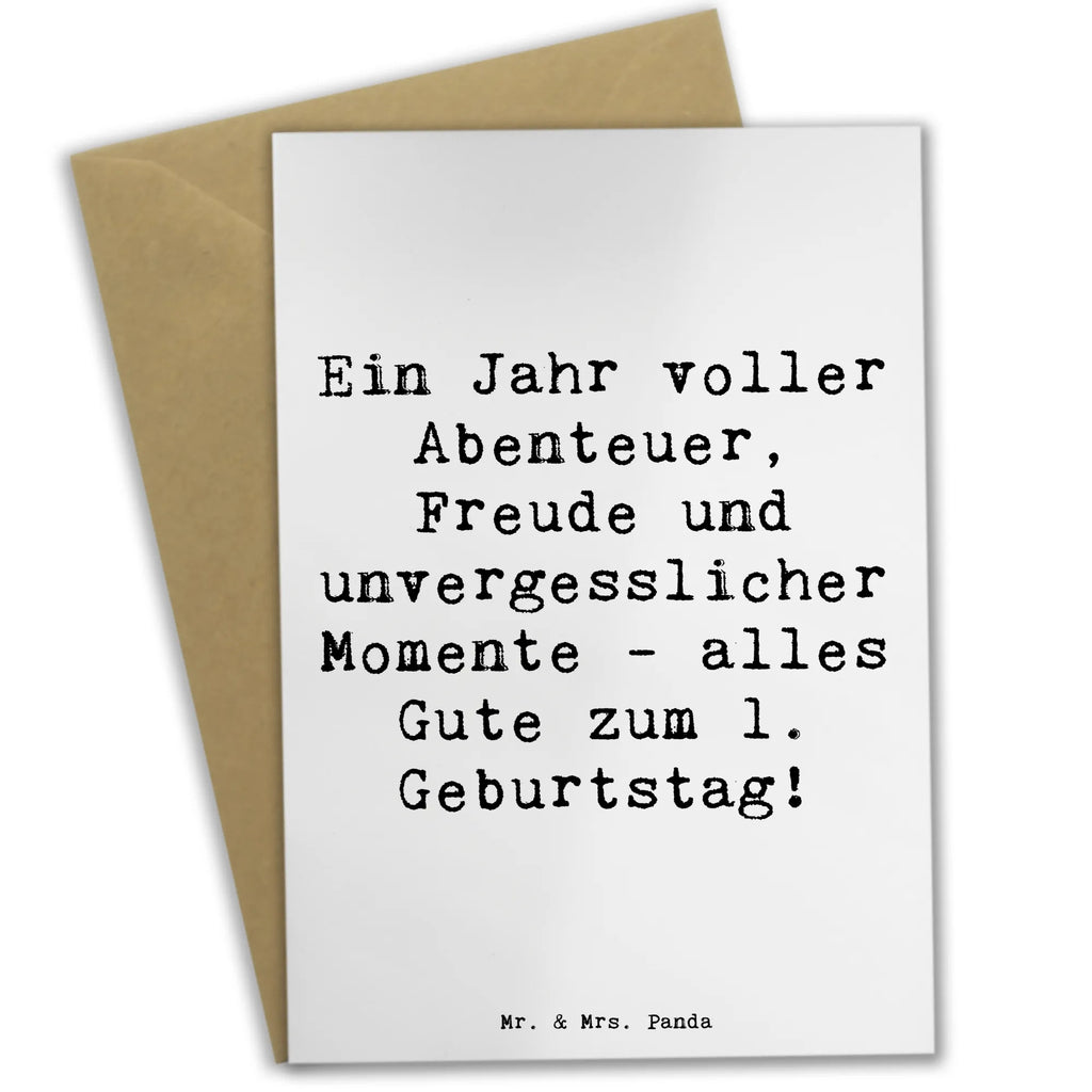 Grußkarte Spruch 1. Geburtstag Abenteuer Grußkarte, Klappkarte, Einladungskarte, Glückwunschkarte, Hochzeitskarte, Geburtstagskarte, Karte, Ansichtskarten, Geburtstag, Geburtstagsgeschenk, Geschenk