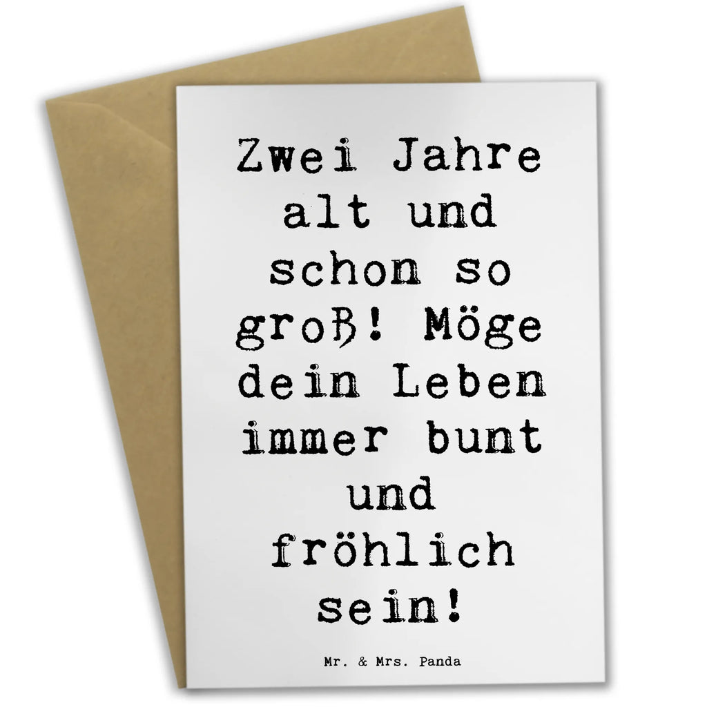 Grußkarte Spruch 2. Geburtstag Grußkarte, Klappkarte, Einladungskarte, Glückwunschkarte, Hochzeitskarte, Geburtstagskarte, Karte, Ansichtskarten, Geburtstag, Geburtstagsgeschenk, Geschenk