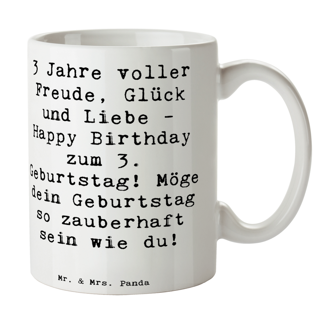 Tasse Spruch 3. Geburtstag Freude Tasse, Kaffeetasse, Teetasse, Becher, Kaffeebecher, Teebecher, Keramiktasse, Porzellantasse, Büro Tasse, Geschenk Tasse, Tasse Sprüche, Tasse Motive, Kaffeetassen, Tasse bedrucken, Designer Tasse, Cappuccino Tassen, Schöne Teetassen, Geburtstag, Geburtstagsgeschenk, Geschenk