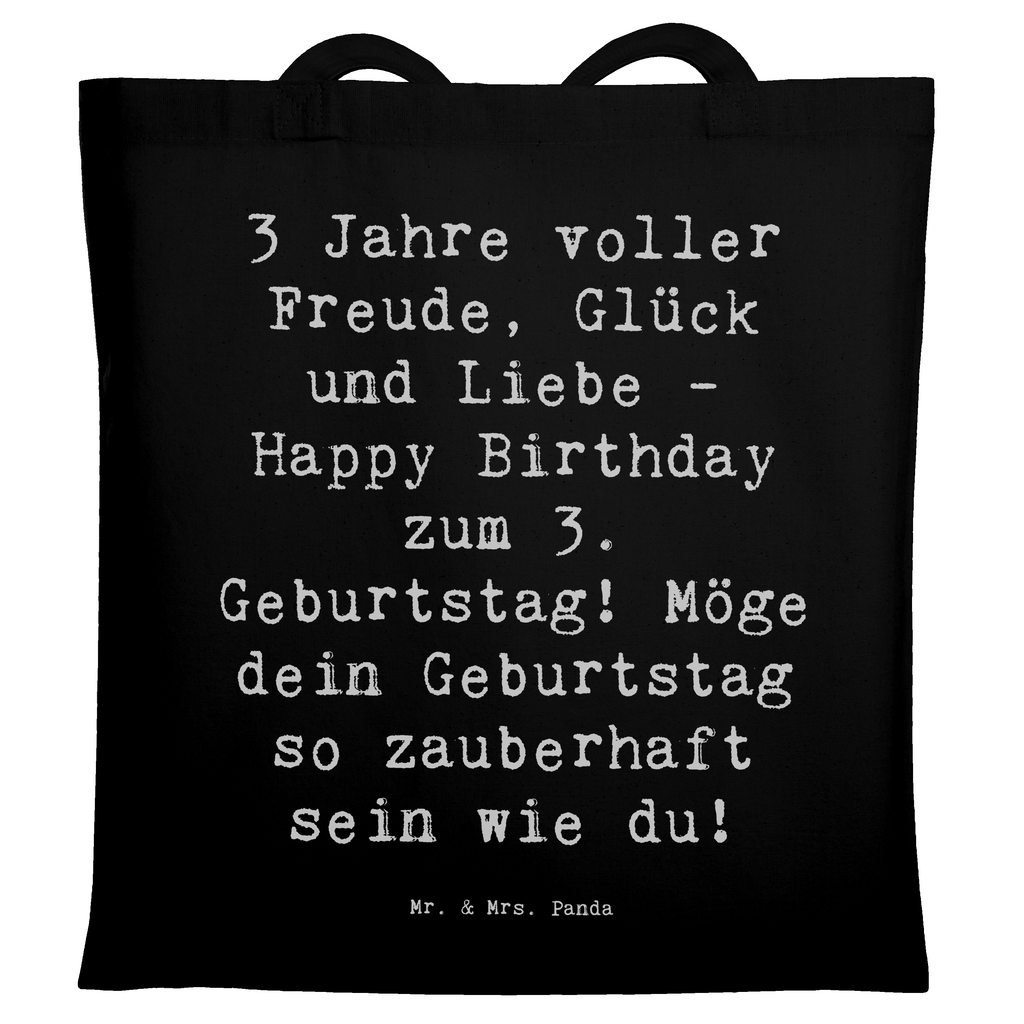 Tragetasche Spruch 3. Geburtstag Freude Beuteltasche, Beutel, Einkaufstasche, Jutebeutel, Stoffbeutel, Tasche, Shopper, Umhängetasche, Strandtasche, Schultertasche, Stofftasche, Tragetasche, Badetasche, Jutetasche, Einkaufstüte, Laptoptasche, Geburtstag, Geburtstagsgeschenk, Geschenk