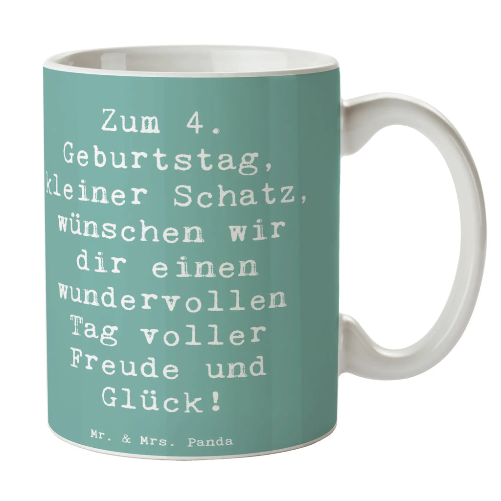 Tasse Spruch 4. Geburtstag Tasse, Kaffeetasse, Teetasse, Becher, Kaffeebecher, Teebecher, Keramiktasse, Porzellantasse, Büro Tasse, Geschenk Tasse, Tasse Sprüche, Tasse Motive, Kaffeetassen, Tasse bedrucken, Designer Tasse, Cappuccino Tassen, Schöne Teetassen, Geburtstag, Geburtstagsgeschenk, Geschenk