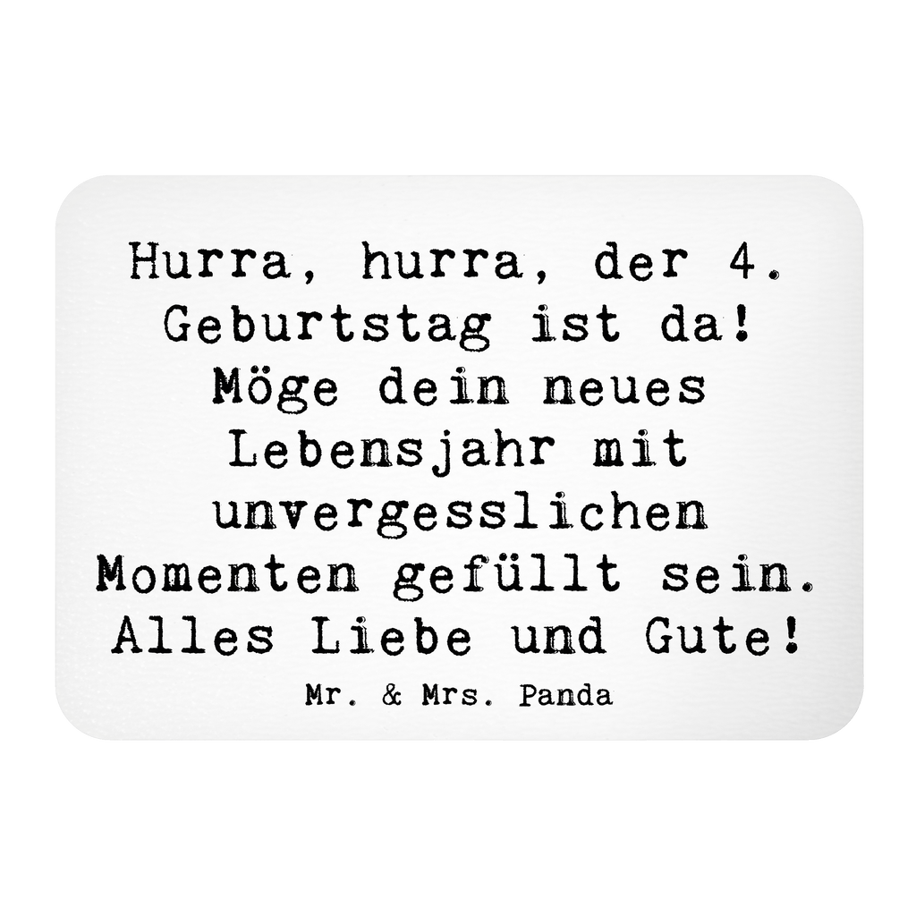 Magnet Spruch 4. Geburtstag Feiern Kühlschrankmagnet, Pinnwandmagnet, Souvenir Magnet, Motivmagnete, Dekomagnet, Whiteboard Magnet, Notiz Magnet, Kühlschrank Dekoration, Geburtstag, Geburtstagsgeschenk, Geschenk