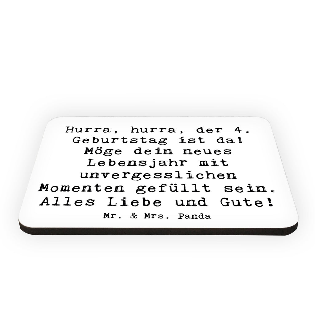 Magnet Spruch 4. Geburtstag Feiern Kühlschrankmagnet, Pinnwandmagnet, Souvenir Magnet, Motivmagnete, Dekomagnet, Whiteboard Magnet, Notiz Magnet, Kühlschrank Dekoration, Geburtstag, Geburtstagsgeschenk, Geschenk