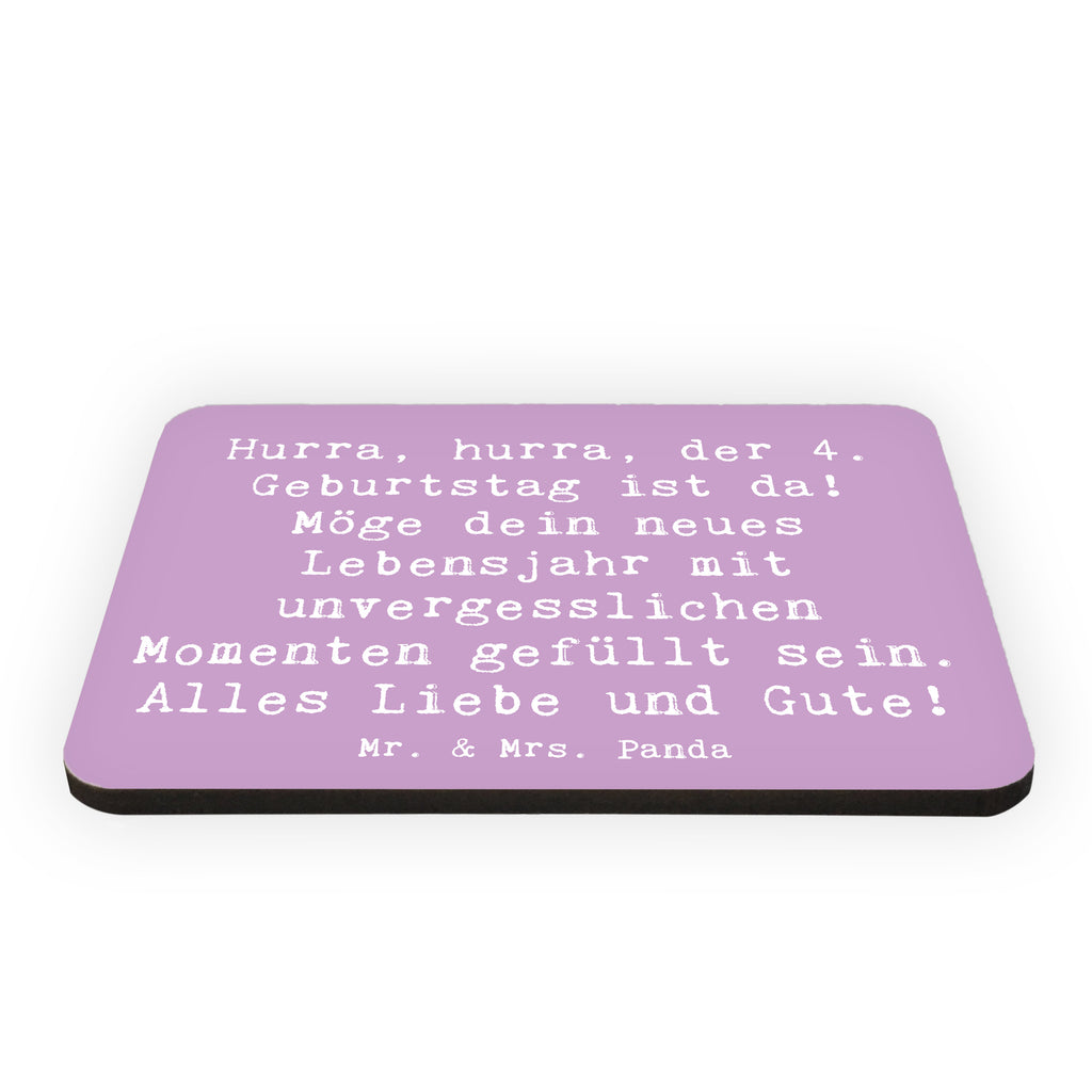 Magnet Spruch 4. Geburtstag Feiern Kühlschrankmagnet, Pinnwandmagnet, Souvenir Magnet, Motivmagnete, Dekomagnet, Whiteboard Magnet, Notiz Magnet, Kühlschrank Dekoration, Geburtstag, Geburtstagsgeschenk, Geschenk