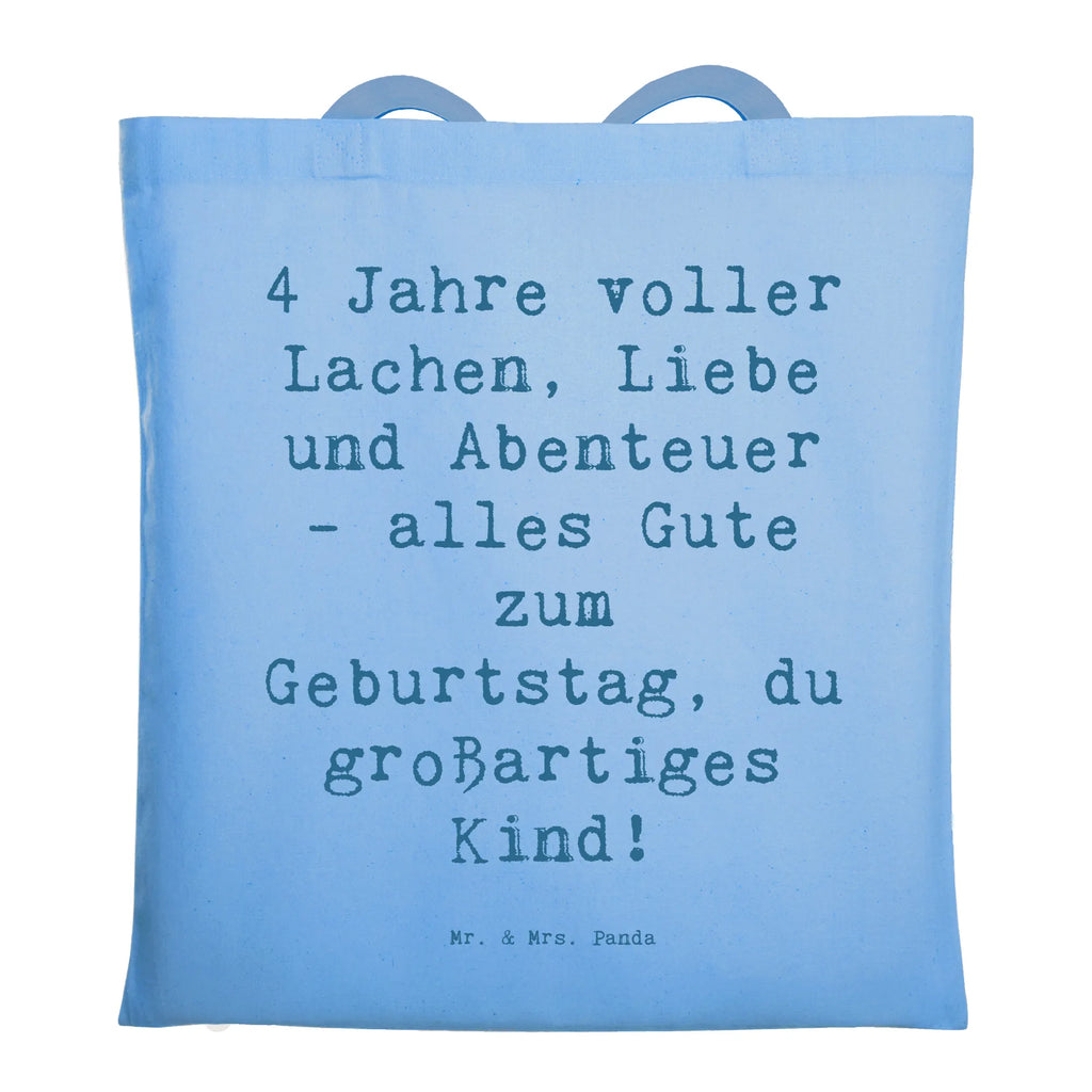 Tragetasche Spruch 4. Geburtstag Beuteltasche, Beutel, Einkaufstasche, Jutebeutel, Stoffbeutel, Tasche, Shopper, Umhängetasche, Strandtasche, Schultertasche, Stofftasche, Tragetasche, Badetasche, Jutetasche, Einkaufstüte, Laptoptasche, Geburtstag, Geburtstagsgeschenk, Geschenk