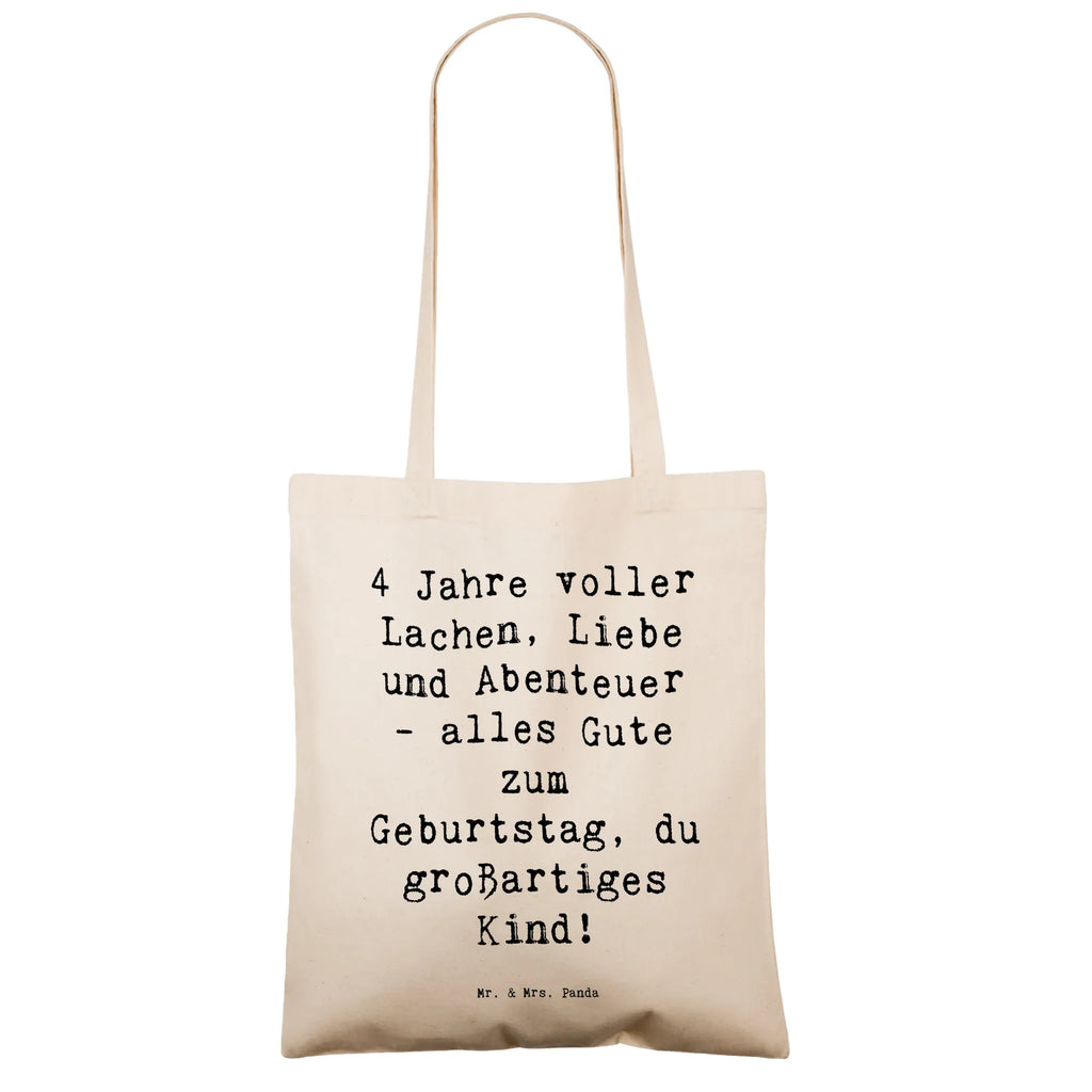 Tragetasche Spruch 4. Geburtstag Beuteltasche, Beutel, Einkaufstasche, Jutebeutel, Stoffbeutel, Tasche, Shopper, Umhängetasche, Strandtasche, Schultertasche, Stofftasche, Tragetasche, Badetasche, Jutetasche, Einkaufstüte, Laptoptasche, Geburtstag, Geburtstagsgeschenk, Geschenk