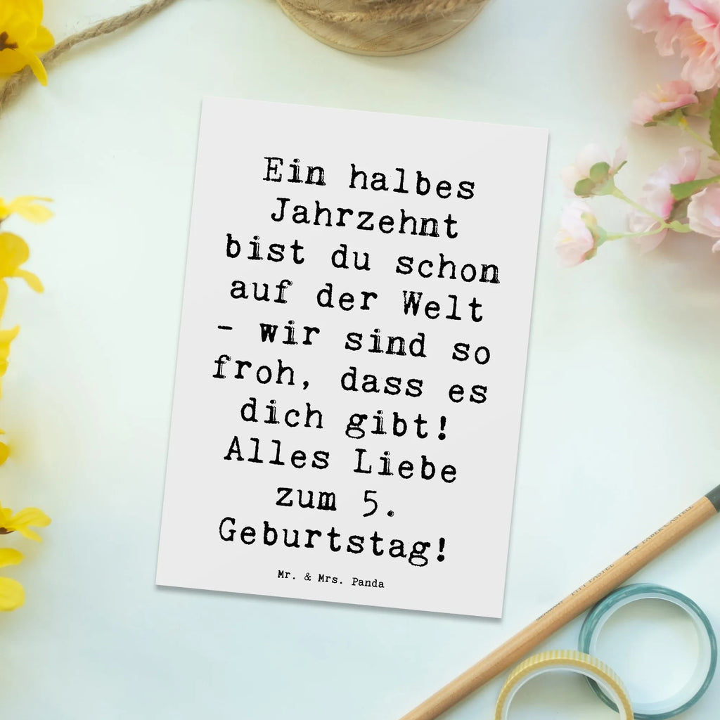 Postkarte Spruch 5. Geburtstag Freude Postkarte, Karte, Geschenkkarte, Grußkarte, Einladung, Ansichtskarte, Geburtstagskarte, Einladungskarte, Dankeskarte, Ansichtskarten, Einladung Geburtstag, Einladungskarten Geburtstag, Geburtstag, Geburtstagsgeschenk, Geschenk