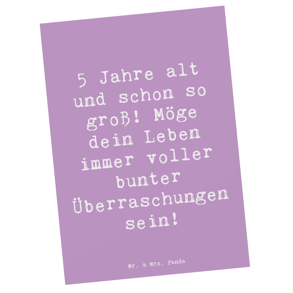 Postkarte Spruch 5. Geburtstag Postkarte, Karte, Geschenkkarte, Grußkarte, Einladung, Ansichtskarte, Geburtstagskarte, Einladungskarte, Dankeskarte, Ansichtskarten, Einladung Geburtstag, Einladungskarten Geburtstag, Geburtstag, Geburtstagsgeschenk, Geschenk