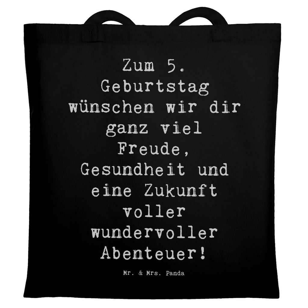 Tragetasche Spruch 5. Geburtstag Freude Beuteltasche, Beutel, Einkaufstasche, Jutebeutel, Stoffbeutel, Tasche, Shopper, Umhängetasche, Strandtasche, Schultertasche, Stofftasche, Tragetasche, Badetasche, Jutetasche, Einkaufstüte, Laptoptasche, Geburtstag, Geburtstagsgeschenk, Geschenk