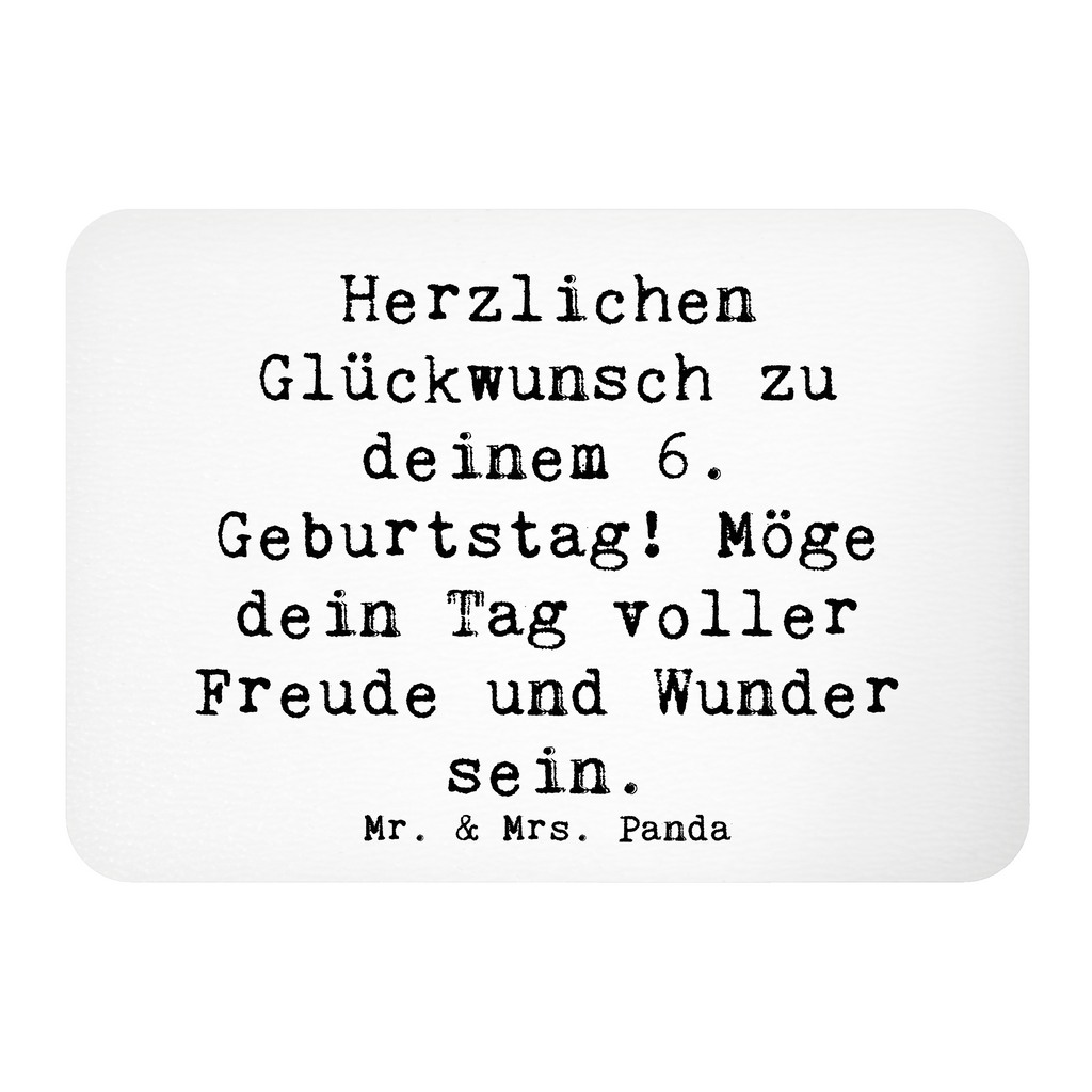 Magnet Spruch 6. Geburtstag Kühlschrankmagnet, Pinnwandmagnet, Souvenir Magnet, Motivmagnete, Dekomagnet, Whiteboard Magnet, Notiz Magnet, Kühlschrank Dekoration, Geburtstag, Geburtstagsgeschenk, Geschenk