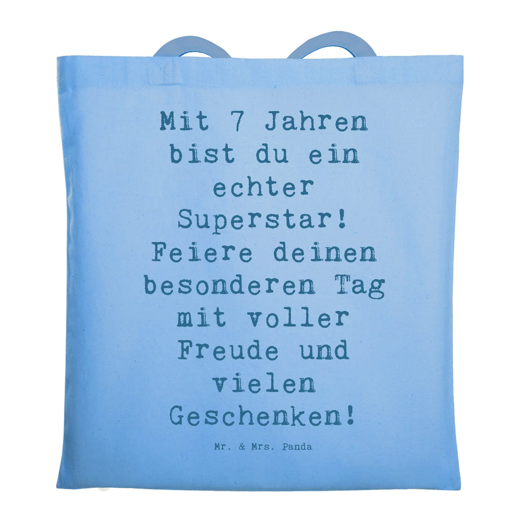 Tragetasche Spruch 7. Geburtstag Superstar Beuteltasche, Beutel, Einkaufstasche, Jutebeutel, Stoffbeutel, Tasche, Shopper, Umhängetasche, Strandtasche, Schultertasche, Stofftasche, Tragetasche, Badetasche, Jutetasche, Einkaufstüte, Laptoptasche, Geburtstag, Geburtstagsgeschenk, Geschenk