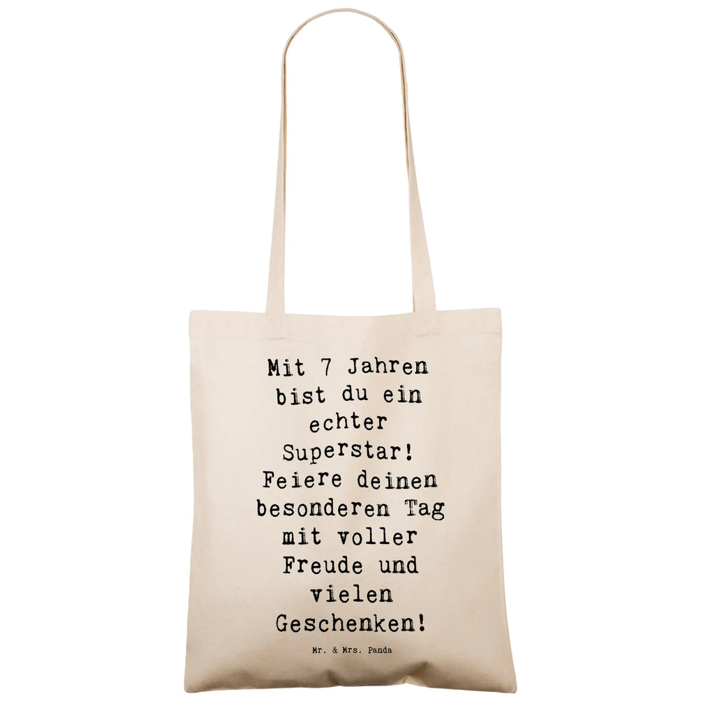 Tragetasche Spruch 7. Geburtstag Superstar Beuteltasche, Beutel, Einkaufstasche, Jutebeutel, Stoffbeutel, Tasche, Shopper, Umhängetasche, Strandtasche, Schultertasche, Stofftasche, Tragetasche, Badetasche, Jutetasche, Einkaufstüte, Laptoptasche, Geburtstag, Geburtstagsgeschenk, Geschenk