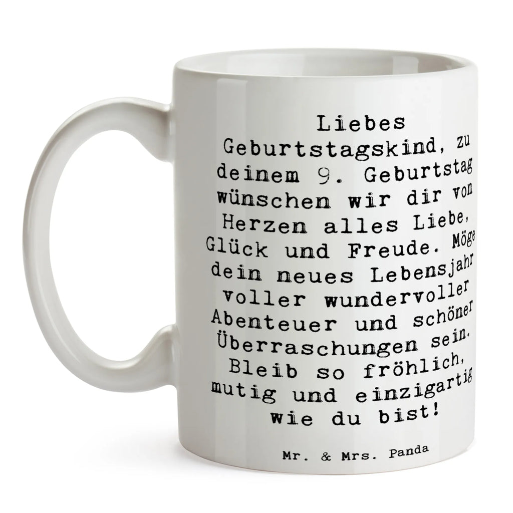 Tasse Spruch 9. Geburtstag Glück Tasse, Kaffeetasse, Teetasse, Becher, Kaffeebecher, Teebecher, Keramiktasse, Porzellantasse, Büro Tasse, Geschenk Tasse, Tasse Sprüche, Tasse Motive, Kaffeetassen, Tasse bedrucken, Designer Tasse, Cappuccino Tassen, Schöne Teetassen, Geburtstag, Geburtstagsgeschenk, Geschenk