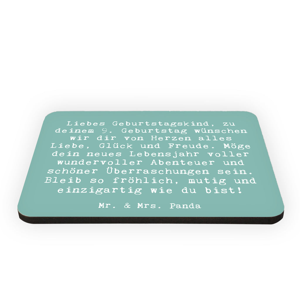 Magnet Spruch 9. Geburtstag Glück Kühlschrankmagnet, Pinnwandmagnet, Souvenir Magnet, Motivmagnete, Dekomagnet, Whiteboard Magnet, Notiz Magnet, Kühlschrank Dekoration, Geburtstag, Geburtstagsgeschenk, Geschenk