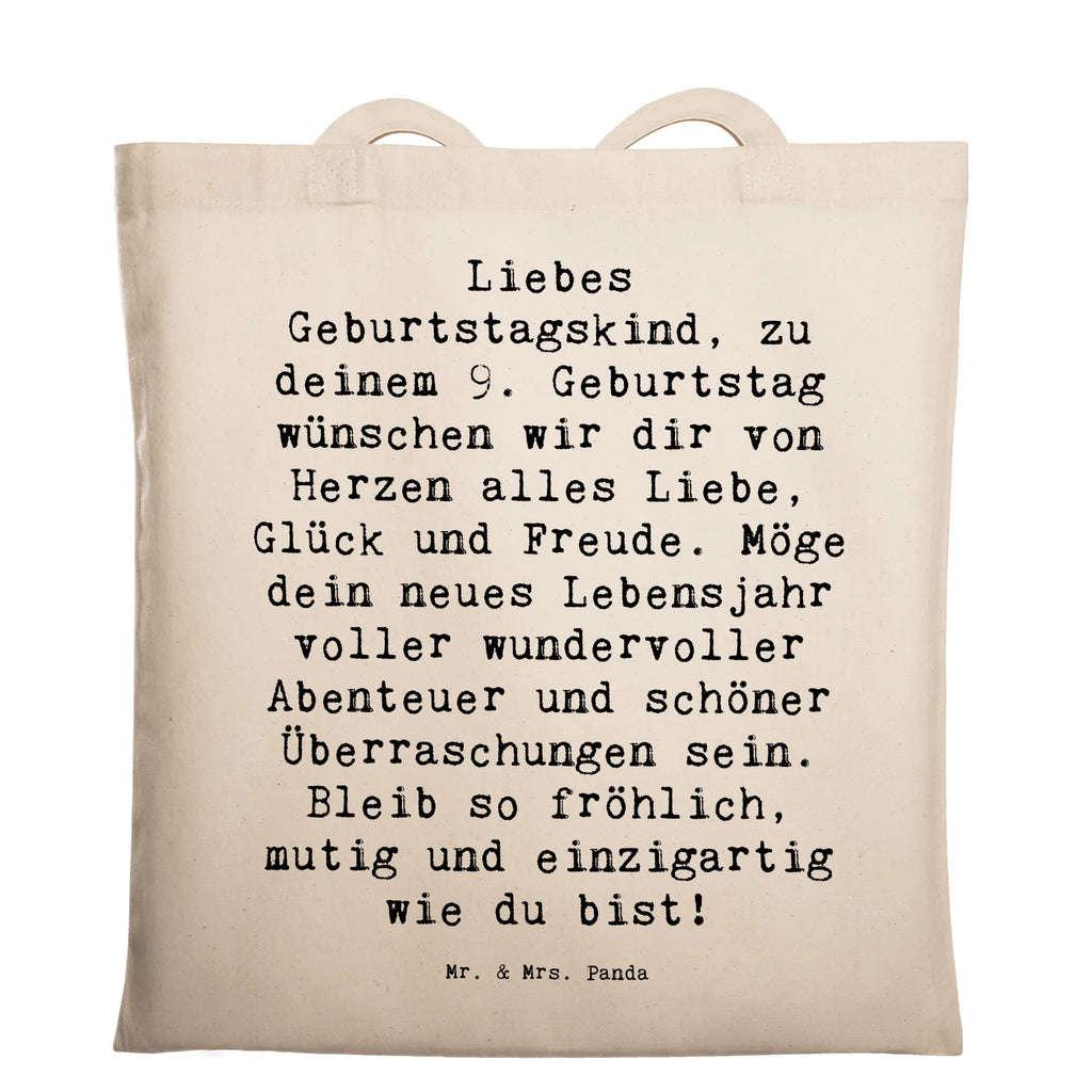 Tragetasche Spruch 9. Geburtstag Glück Beuteltasche, Beutel, Einkaufstasche, Jutebeutel, Stoffbeutel, Tasche, Shopper, Umhängetasche, Strandtasche, Schultertasche, Stofftasche, Tragetasche, Badetasche, Jutetasche, Einkaufstüte, Laptoptasche, Geburtstag, Geburtstagsgeschenk, Geschenk