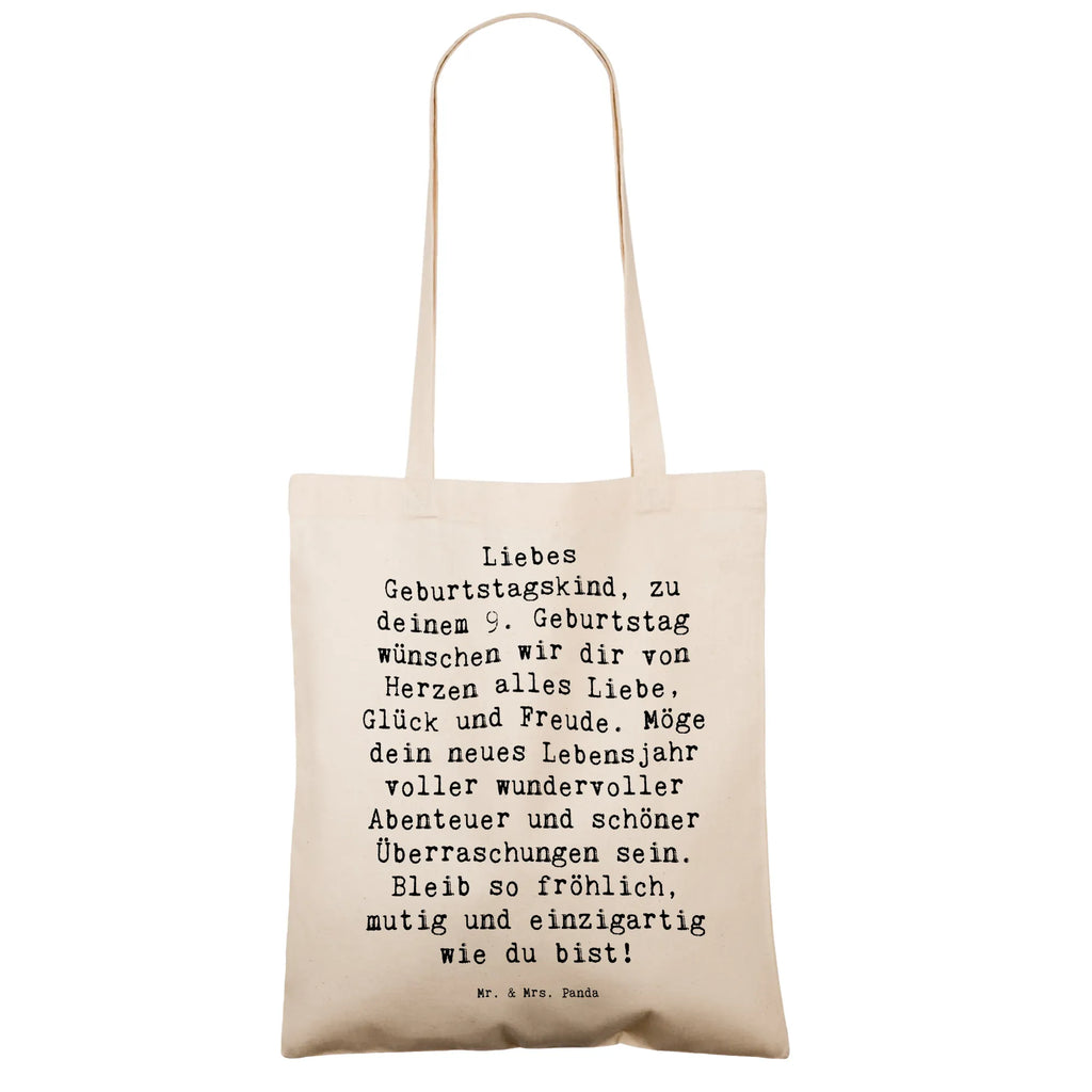 Tragetasche Spruch 9. Geburtstag Glück Beuteltasche, Beutel, Einkaufstasche, Jutebeutel, Stoffbeutel, Tasche, Shopper, Umhängetasche, Strandtasche, Schultertasche, Stofftasche, Tragetasche, Badetasche, Jutetasche, Einkaufstüte, Laptoptasche, Geburtstag, Geburtstagsgeschenk, Geschenk