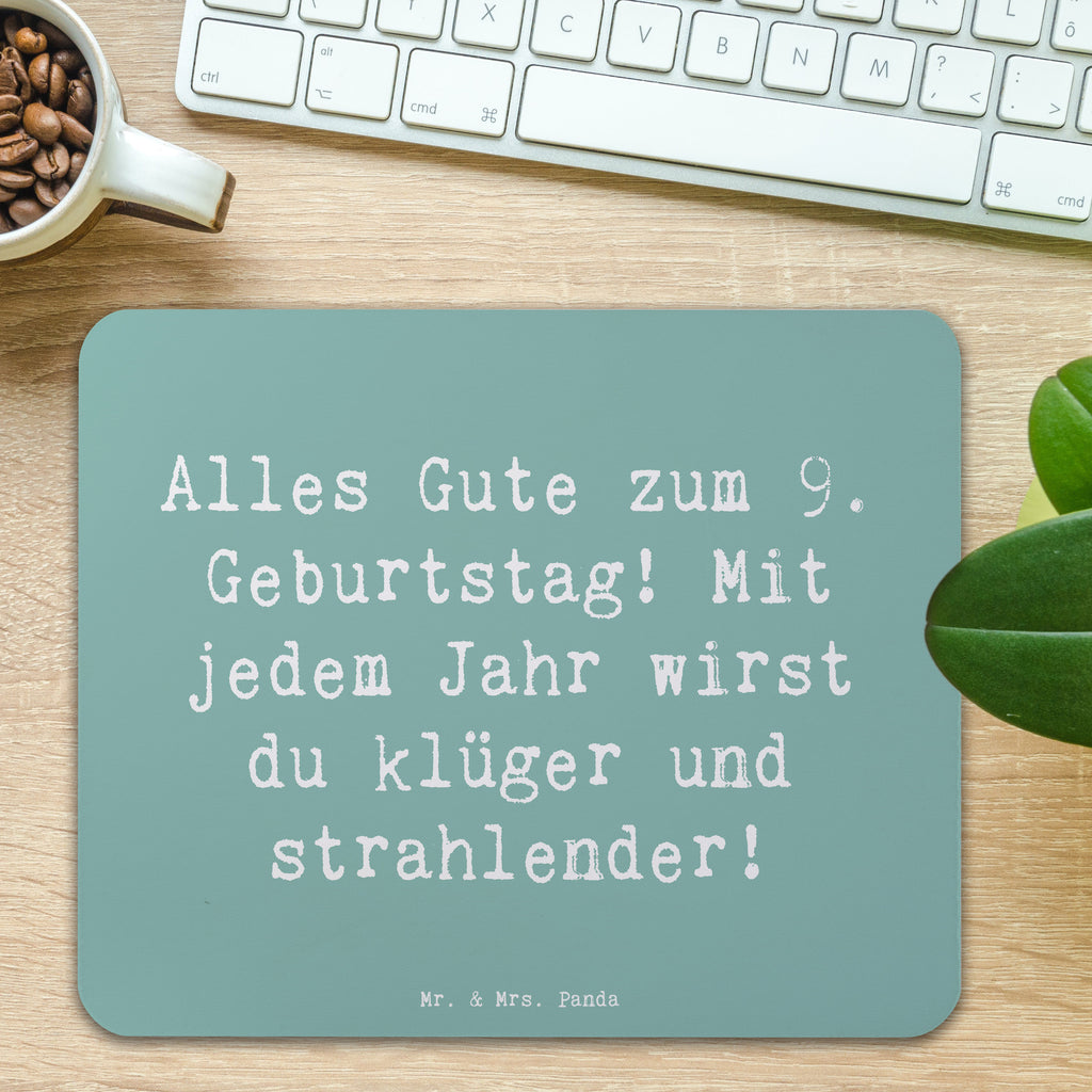 Mauspad Spruch 9. Geburtstag Wünsche Mousepad, Computer zubehör, Büroausstattung, PC Zubehör, Arbeitszimmer, Mauspad, Einzigartiges Mauspad, Designer Mauspad, Mausunterlage, Mauspad Büro, Geburtstag, Geburtstagsgeschenk, Geschenk