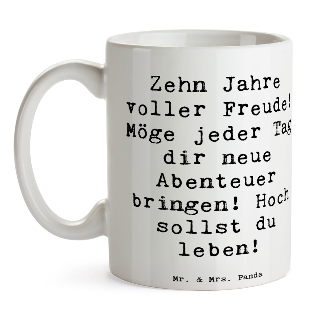 Tasse Spruch 10. Geburtstag Freude Tasse, Kaffeetasse, Teetasse, Becher, Kaffeebecher, Teebecher, Keramiktasse, Porzellantasse, Büro Tasse, Geschenk Tasse, Tasse Sprüche, Tasse Motive, Kaffeetassen, Tasse bedrucken, Designer Tasse, Cappuccino Tassen, Schöne Teetassen, Geburtstag, Geburtstagsgeschenk, Geschenk