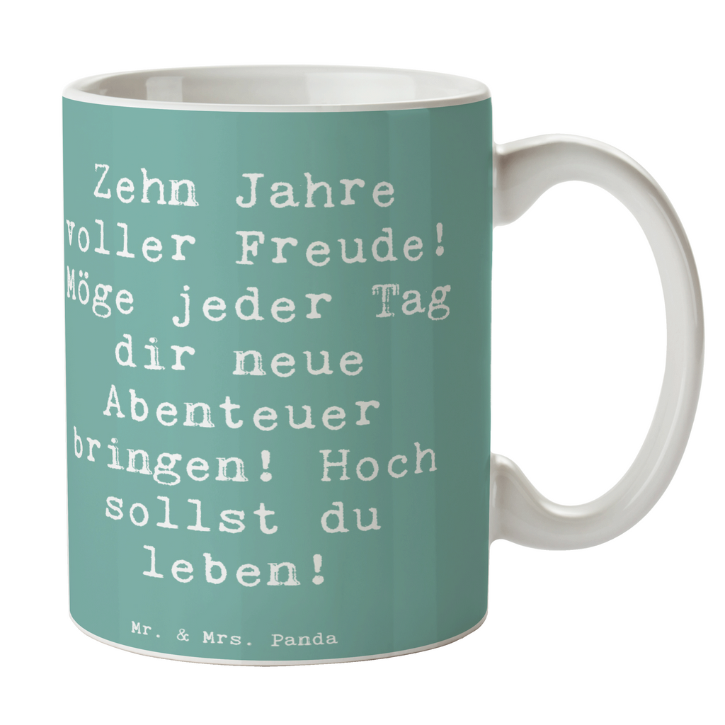 Tasse Spruch 10. Geburtstag Freude Tasse, Kaffeetasse, Teetasse, Becher, Kaffeebecher, Teebecher, Keramiktasse, Porzellantasse, Büro Tasse, Geschenk Tasse, Tasse Sprüche, Tasse Motive, Kaffeetassen, Tasse bedrucken, Designer Tasse, Cappuccino Tassen, Schöne Teetassen, Geburtstag, Geburtstagsgeschenk, Geschenk