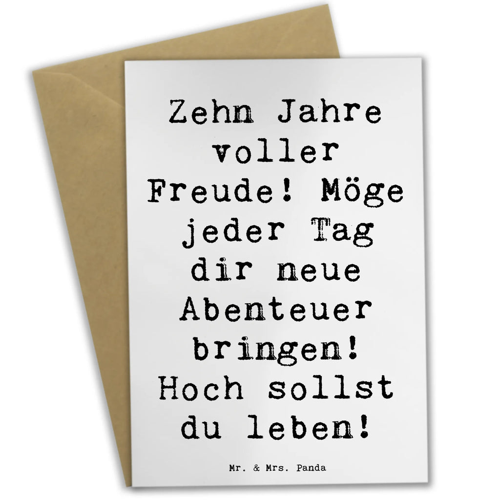 Grußkarte Spruch 10. Geburtstag Freude Grußkarte, Klappkarte, Einladungskarte, Glückwunschkarte, Hochzeitskarte, Geburtstagskarte, Karte, Ansichtskarten, Geburtstag, Geburtstagsgeschenk, Geschenk