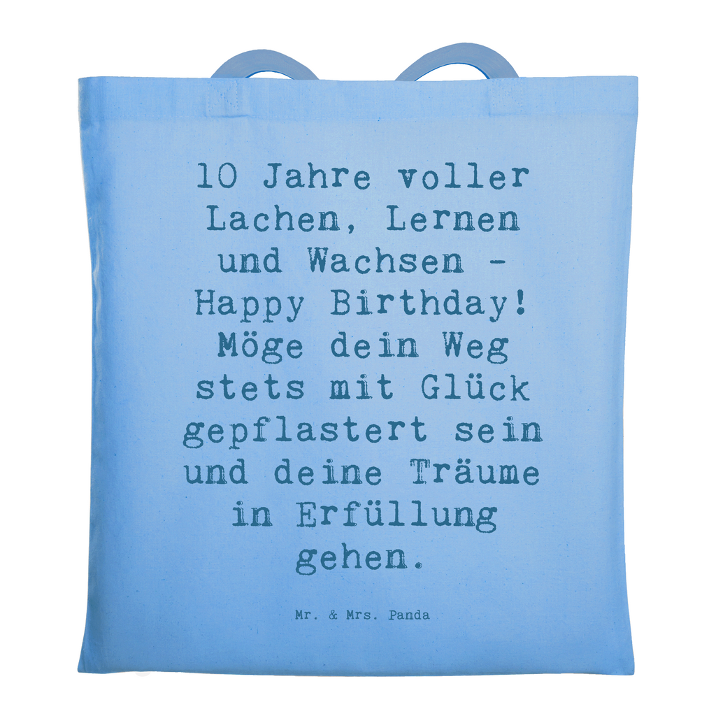 Tragetasche Spruch 10. Geburtstag Feier Beuteltasche, Beutel, Einkaufstasche, Jutebeutel, Stoffbeutel, Tasche, Shopper, Umhängetasche, Strandtasche, Schultertasche, Stofftasche, Tragetasche, Badetasche, Jutetasche, Einkaufstüte, Laptoptasche, Geburtstag, Geburtstagsgeschenk, Geschenk