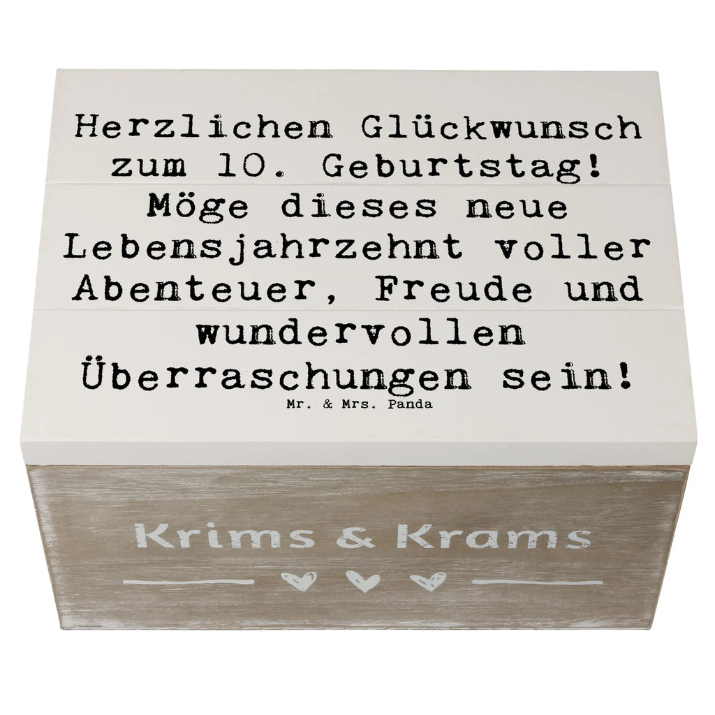 Holzkiste Spruch 10. Geburtstag Holzkiste, Kiste, Schatzkiste, Truhe, Schatulle, XXL, Erinnerungsbox, Erinnerungskiste, Dekokiste, Aufbewahrungsbox, Geschenkbox, Geschenkdose, Geburtstag, Geburtstagsgeschenk, Geschenk