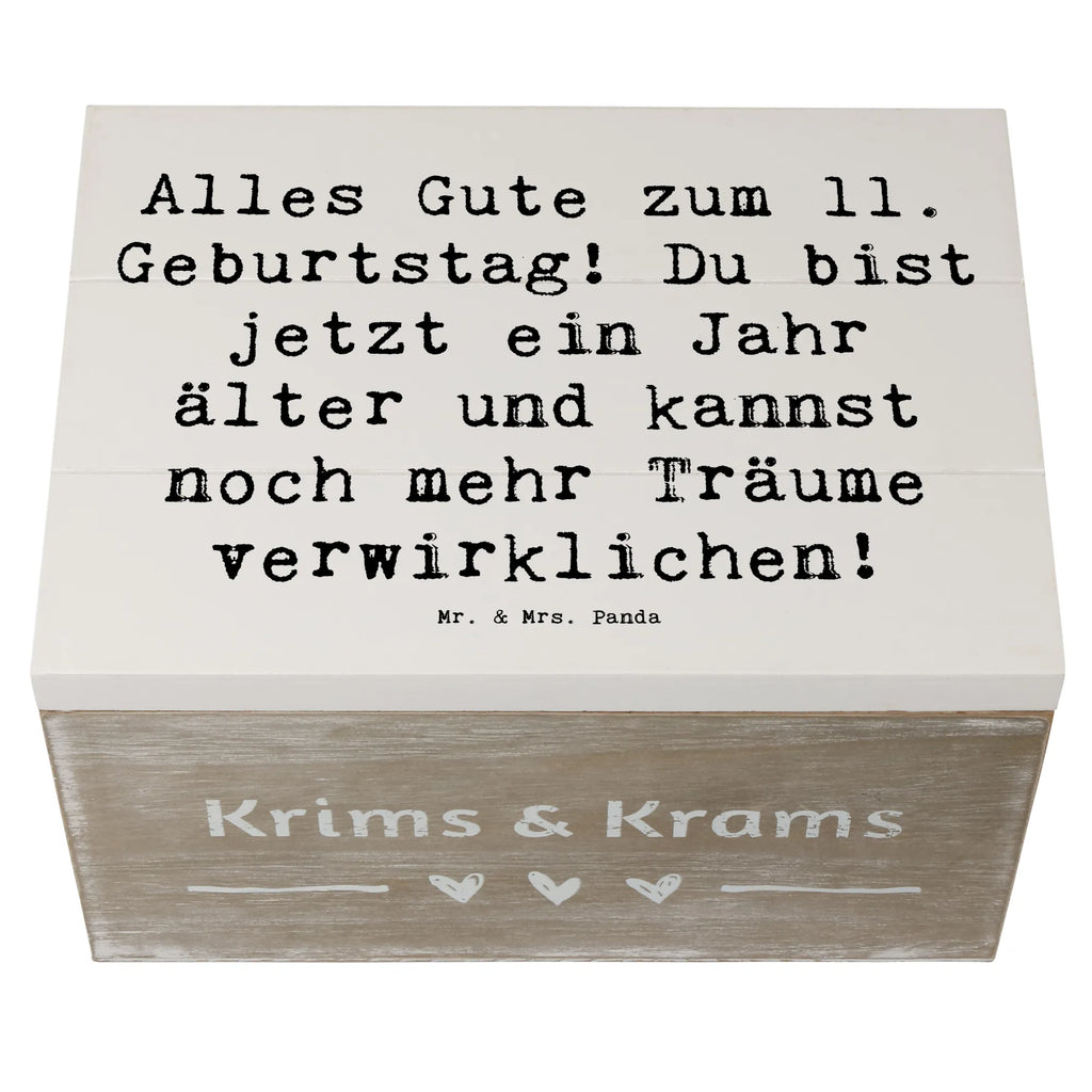 Holzkiste Spruch 11. Geburtstag Holzkiste, Kiste, Schatzkiste, Truhe, Schatulle, XXL, Erinnerungsbox, Erinnerungskiste, Dekokiste, Aufbewahrungsbox, Geschenkbox, Geschenkdose, Geburtstag, Geburtstagsgeschenk, Geschenk