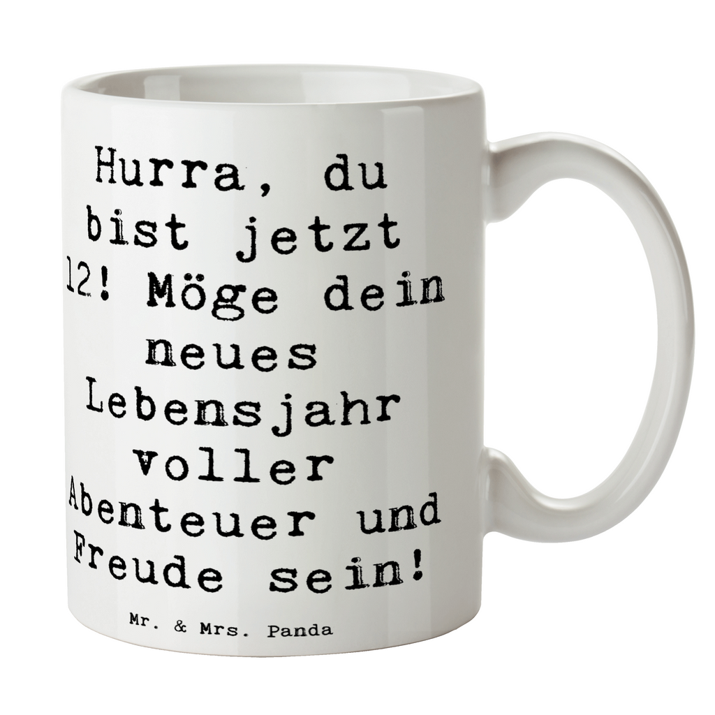 Tasse Spruch 12. Geburtstag Tasse, Kaffeetasse, Teetasse, Becher, Kaffeebecher, Teebecher, Keramiktasse, Porzellantasse, Büro Tasse, Geschenk Tasse, Tasse Sprüche, Tasse Motive, Kaffeetassen, Tasse bedrucken, Designer Tasse, Cappuccino Tassen, Schöne Teetassen, Geburtstag, Geburtstagsgeschenk, Geschenk