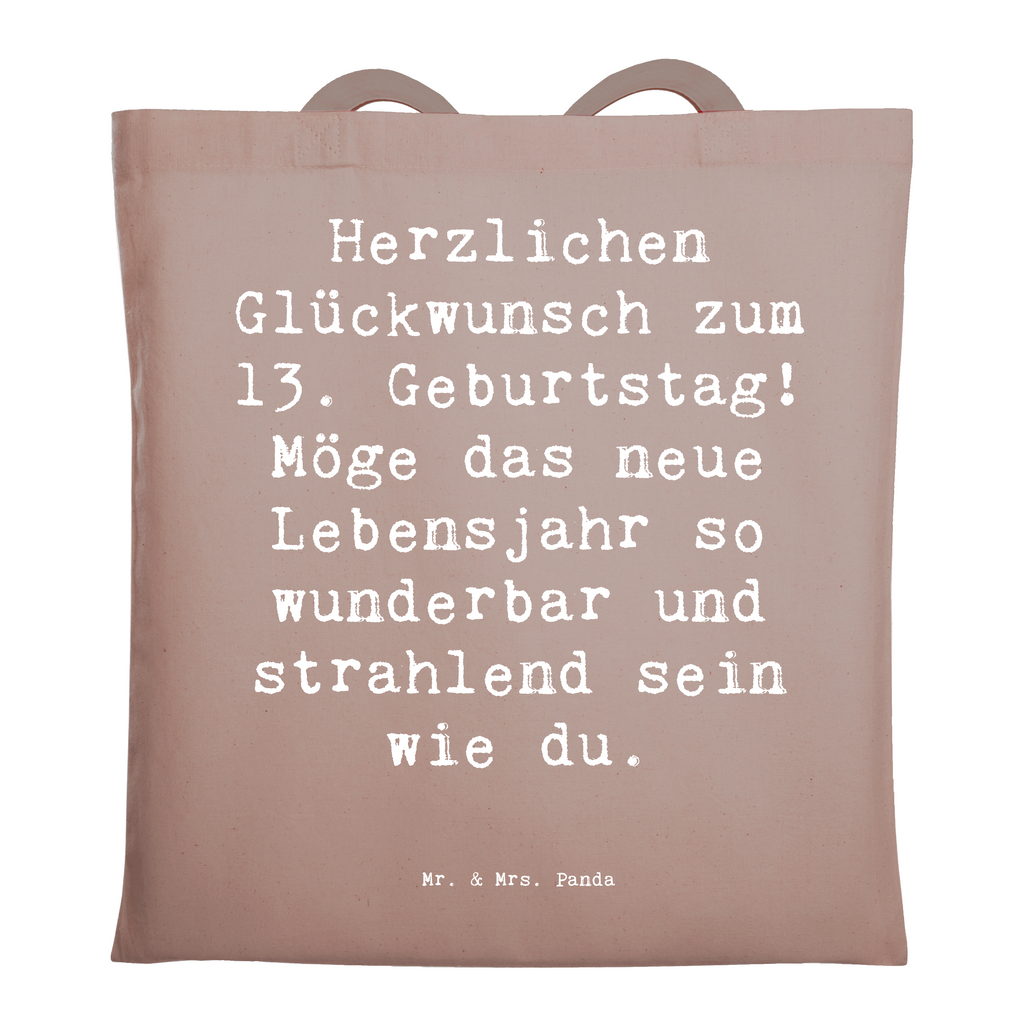 Tragetasche Spruch 13. Geburtstag Beuteltasche, Beutel, Einkaufstasche, Jutebeutel, Stoffbeutel, Tasche, Shopper, Umhängetasche, Strandtasche, Schultertasche, Stofftasche, Tragetasche, Badetasche, Jutetasche, Einkaufstüte, Laptoptasche, Geburtstag, Geburtstagsgeschenk, Geschenk