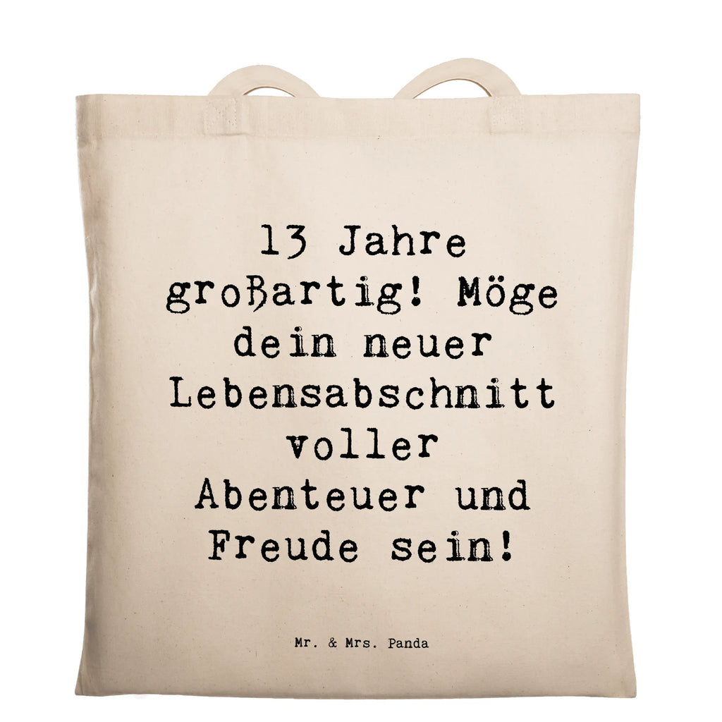 Tragetasche Spruch 13. Geburtstag Freude Beuteltasche, Beutel, Einkaufstasche, Jutebeutel, Stoffbeutel, Tasche, Shopper, Umhängetasche, Strandtasche, Schultertasche, Stofftasche, Tragetasche, Badetasche, Jutetasche, Einkaufstüte, Laptoptasche, Geburtstag, Geburtstagsgeschenk, Geschenk