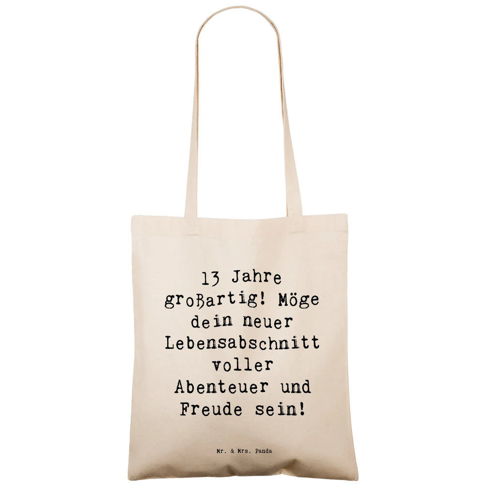 Tragetasche Spruch 13. Geburtstag Freude Beuteltasche, Beutel, Einkaufstasche, Jutebeutel, Stoffbeutel, Tasche, Shopper, Umhängetasche, Strandtasche, Schultertasche, Stofftasche, Tragetasche, Badetasche, Jutetasche, Einkaufstüte, Laptoptasche, Geburtstag, Geburtstagsgeschenk, Geschenk