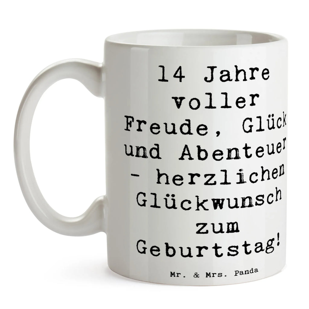 Tasse Spruch 14. Geburtstag Freude Tasse, Kaffeetasse, Teetasse, Becher, Kaffeebecher, Teebecher, Keramiktasse, Porzellantasse, Büro Tasse, Geschenk Tasse, Tasse Sprüche, Tasse Motive, Kaffeetassen, Tasse bedrucken, Designer Tasse, Cappuccino Tassen, Schöne Teetassen, Geburtstag, Geburtstagsgeschenk, Geschenk