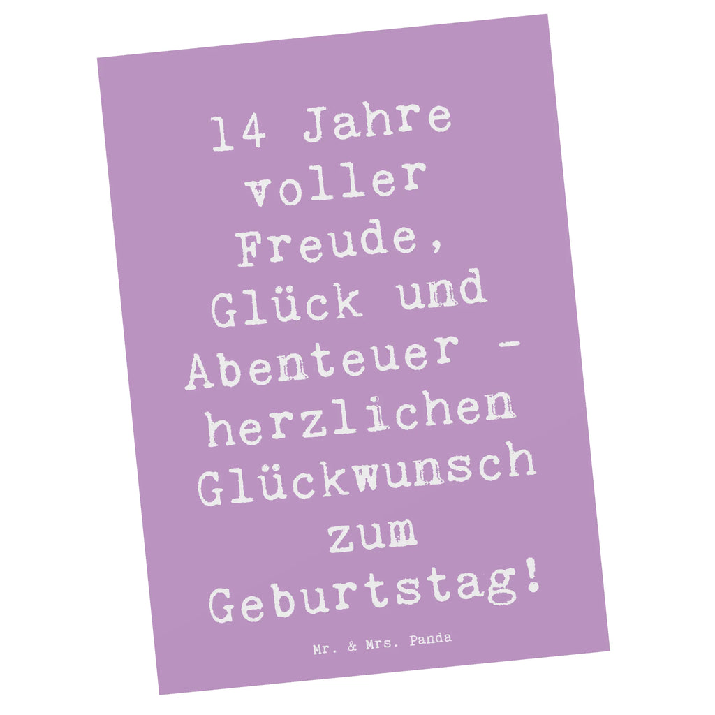 Postkarte Spruch 14. Geburtstag Freude Postkarte, Karte, Geschenkkarte, Grußkarte, Einladung, Ansichtskarte, Geburtstagskarte, Einladungskarte, Dankeskarte, Ansichtskarten, Einladung Geburtstag, Einladungskarten Geburtstag, Geburtstag, Geburtstagsgeschenk, Geschenk