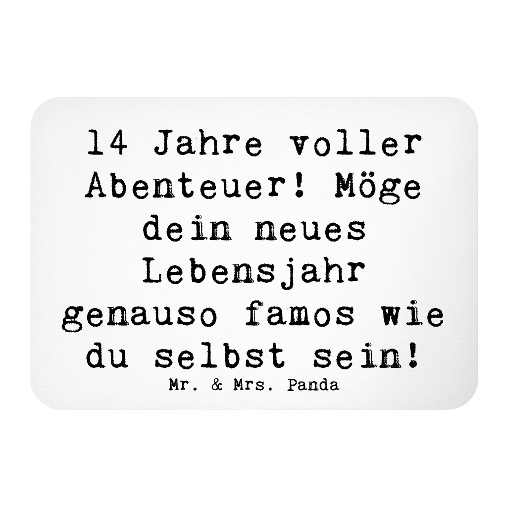 Magnet Spruch 14. Geburtstag Abenteuer Kühlschrankmagnet, Pinnwandmagnet, Souvenir Magnet, Motivmagnete, Dekomagnet, Whiteboard Magnet, Notiz Magnet, Kühlschrank Dekoration, Geburtstag, Geburtstagsgeschenk, Geschenk