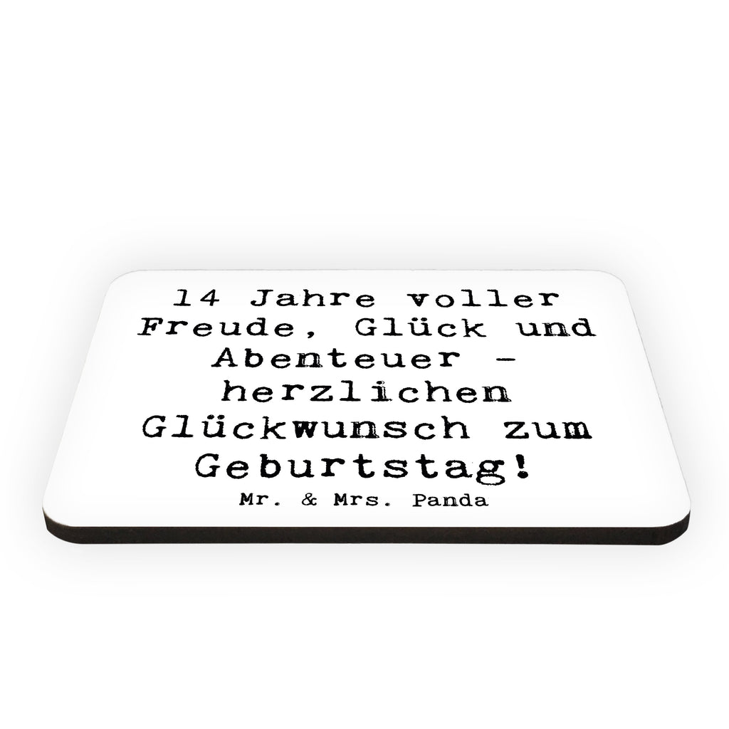 Magnet Spruch 14. Geburtstag Freude Kühlschrankmagnet, Pinnwandmagnet, Souvenir Magnet, Motivmagnete, Dekomagnet, Whiteboard Magnet, Notiz Magnet, Kühlschrank Dekoration, Geburtstag, Geburtstagsgeschenk, Geschenk