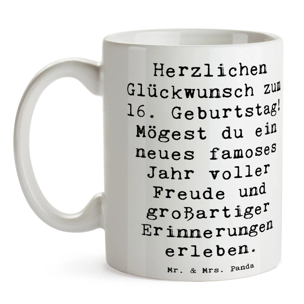 Tasse Spruch 16. Geburtstag Tasse, Kaffeetasse, Teetasse, Becher, Kaffeebecher, Teebecher, Keramiktasse, Porzellantasse, Büro Tasse, Geschenk Tasse, Tasse Sprüche, Tasse Motive, Kaffeetassen, Tasse bedrucken, Designer Tasse, Cappuccino Tassen, Schöne Teetassen, Geburtstag, Geburtstagsgeschenk, Geschenk