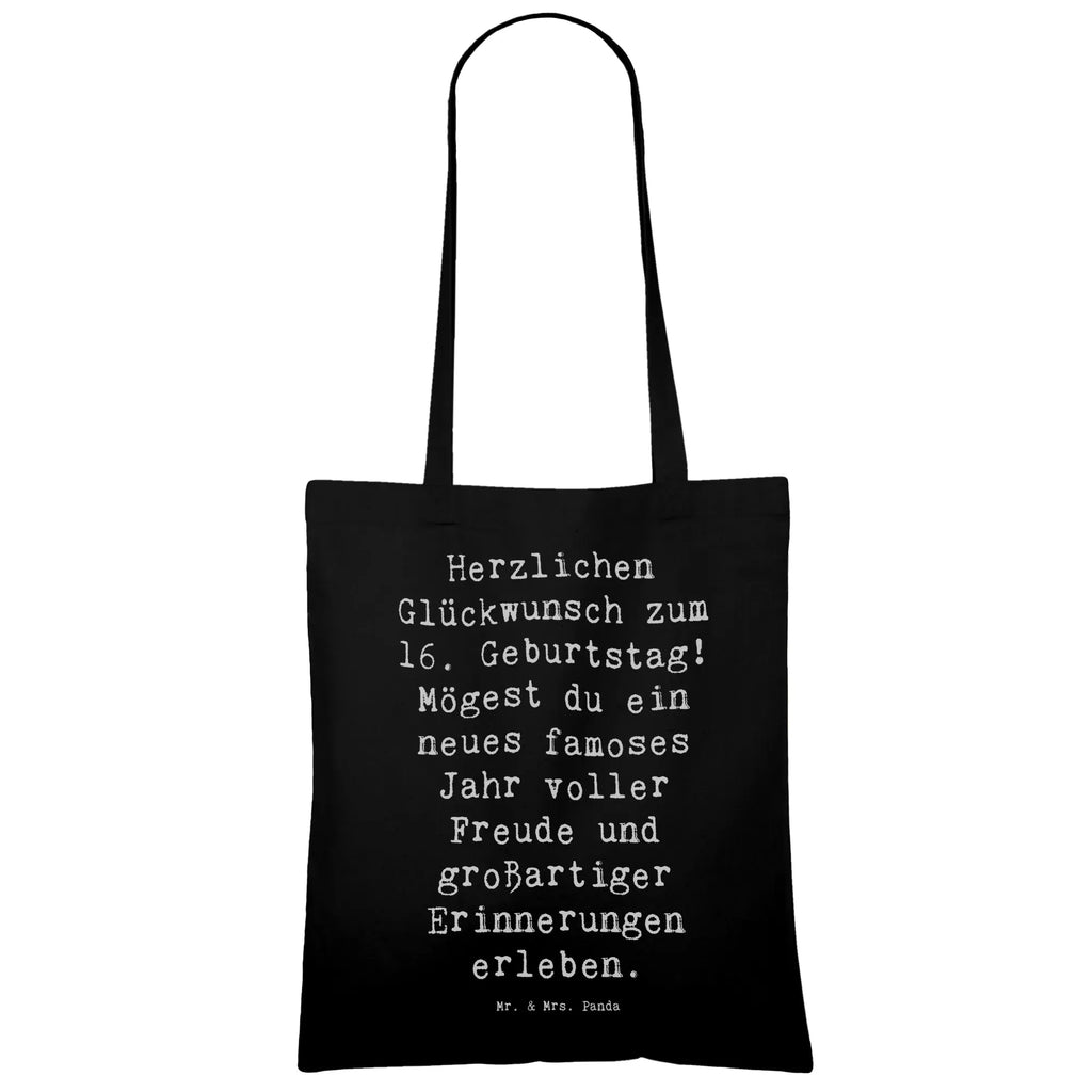 Tragetasche Spruch 16. Geburtstag Beuteltasche, Beutel, Einkaufstasche, Jutebeutel, Stoffbeutel, Tasche, Shopper, Umhängetasche, Strandtasche, Schultertasche, Stofftasche, Tragetasche, Badetasche, Jutetasche, Einkaufstüte, Laptoptasche, Geburtstag, Geburtstagsgeschenk, Geschenk