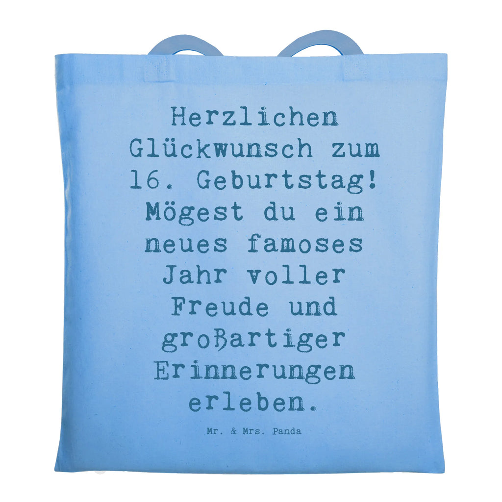 Tragetasche Spruch 16. Geburtstag Beuteltasche, Beutel, Einkaufstasche, Jutebeutel, Stoffbeutel, Tasche, Shopper, Umhängetasche, Strandtasche, Schultertasche, Stofftasche, Tragetasche, Badetasche, Jutetasche, Einkaufstüte, Laptoptasche, Geburtstag, Geburtstagsgeschenk, Geschenk