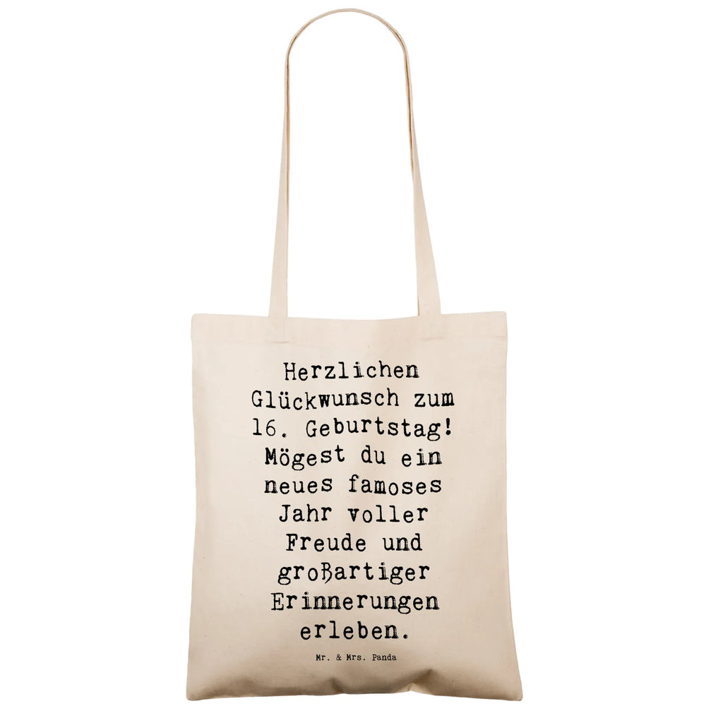 Tragetasche Spruch 16. Geburtstag Beuteltasche, Beutel, Einkaufstasche, Jutebeutel, Stoffbeutel, Tasche, Shopper, Umhängetasche, Strandtasche, Schultertasche, Stofftasche, Tragetasche, Badetasche, Jutetasche, Einkaufstüte, Laptoptasche, Geburtstag, Geburtstagsgeschenk, Geschenk