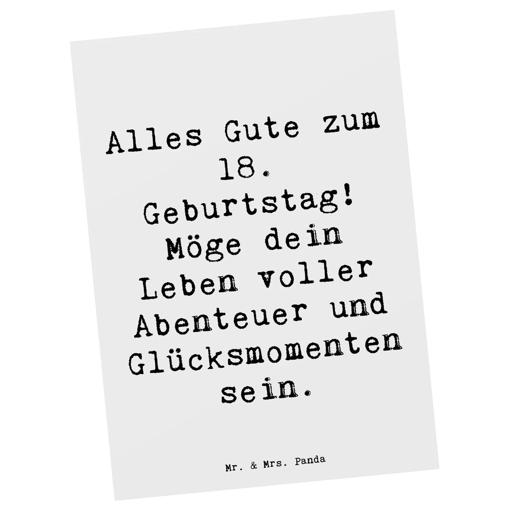 Postkarte Spruch 18. Geburtstag Postkarte, Karte, Geschenkkarte, Grußkarte, Einladung, Ansichtskarte, Geburtstagskarte, Einladungskarte, Dankeskarte, Ansichtskarten, Einladung Geburtstag, Einladungskarten Geburtstag, Geburtstag, Geburtstagsgeschenk, Geschenk