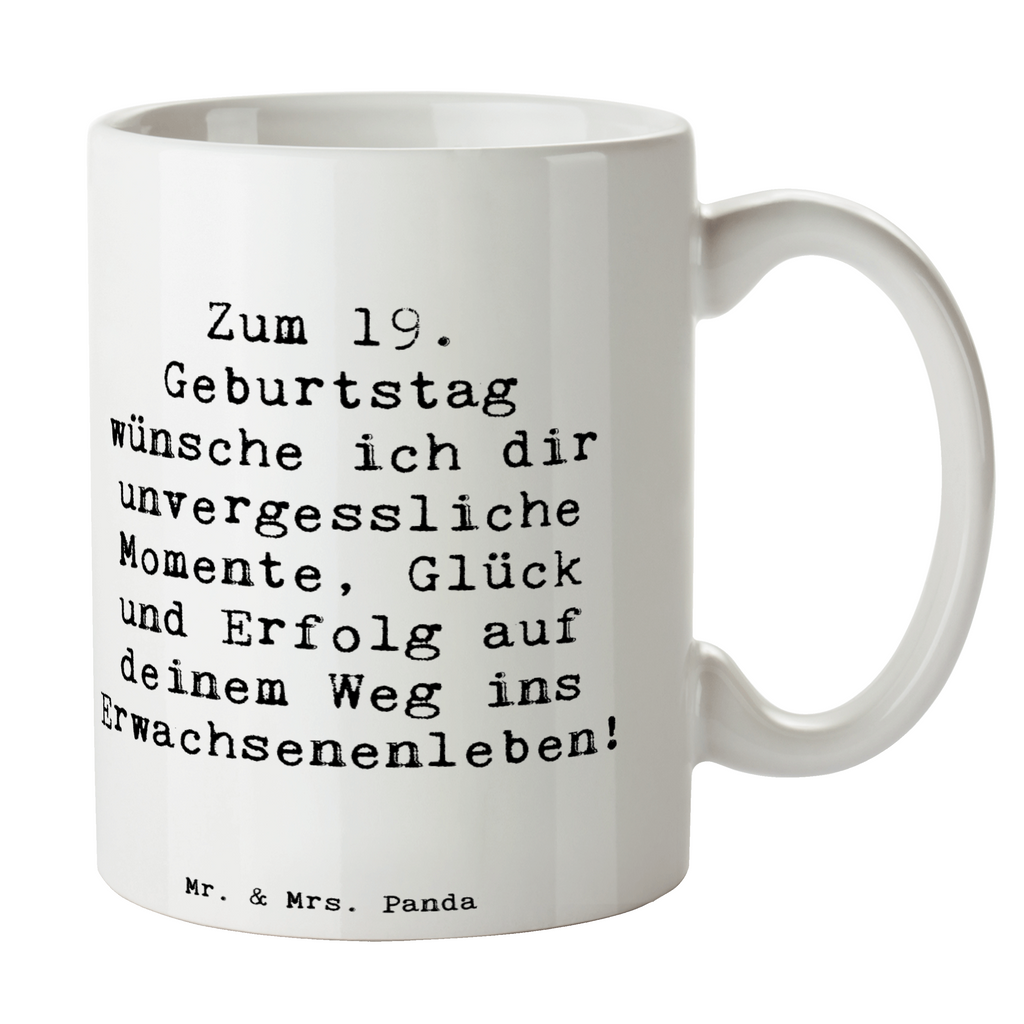 Tasse Spruch 19. Geburtstag Wünsche Tasse, Kaffeetasse, Teetasse, Becher, Kaffeebecher, Teebecher, Keramiktasse, Porzellantasse, Büro Tasse, Geschenk Tasse, Tasse Sprüche, Tasse Motive, Kaffeetassen, Tasse bedrucken, Designer Tasse, Cappuccino Tassen, Schöne Teetassen, Geburtstag, Geburtstagsgeschenk, Geschenk