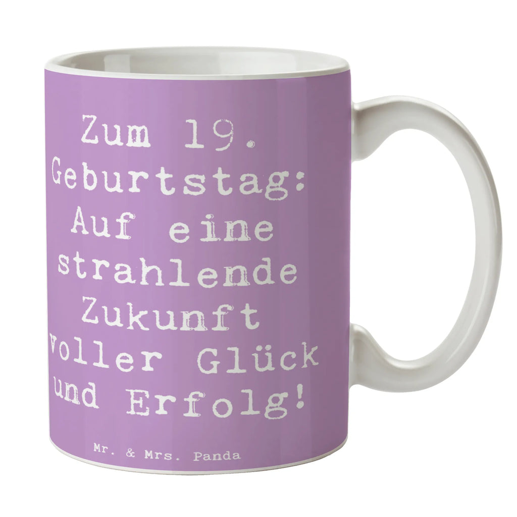 Tasse Spruch 19. Geburtstag Zukunft Tasse, Kaffeetasse, Teetasse, Becher, Kaffeebecher, Teebecher, Keramiktasse, Porzellantasse, Büro Tasse, Geschenk Tasse, Tasse Sprüche, Tasse Motive, Kaffeetassen, Tasse bedrucken, Designer Tasse, Cappuccino Tassen, Schöne Teetassen, Geburtstag, Geburtstagsgeschenk, Geschenk