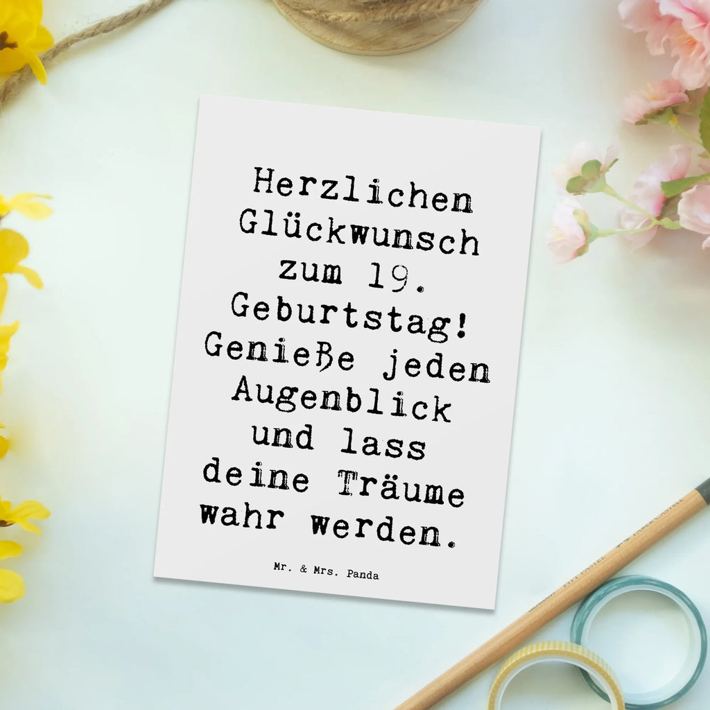 Postkarte Spruch 19. Geburtstag Freude Postkarte, Karte, Geschenkkarte, Grußkarte, Einladung, Ansichtskarte, Geburtstagskarte, Einladungskarte, Dankeskarte, Ansichtskarten, Einladung Geburtstag, Einladungskarten Geburtstag, Geburtstag, Geburtstagsgeschenk, Geschenk