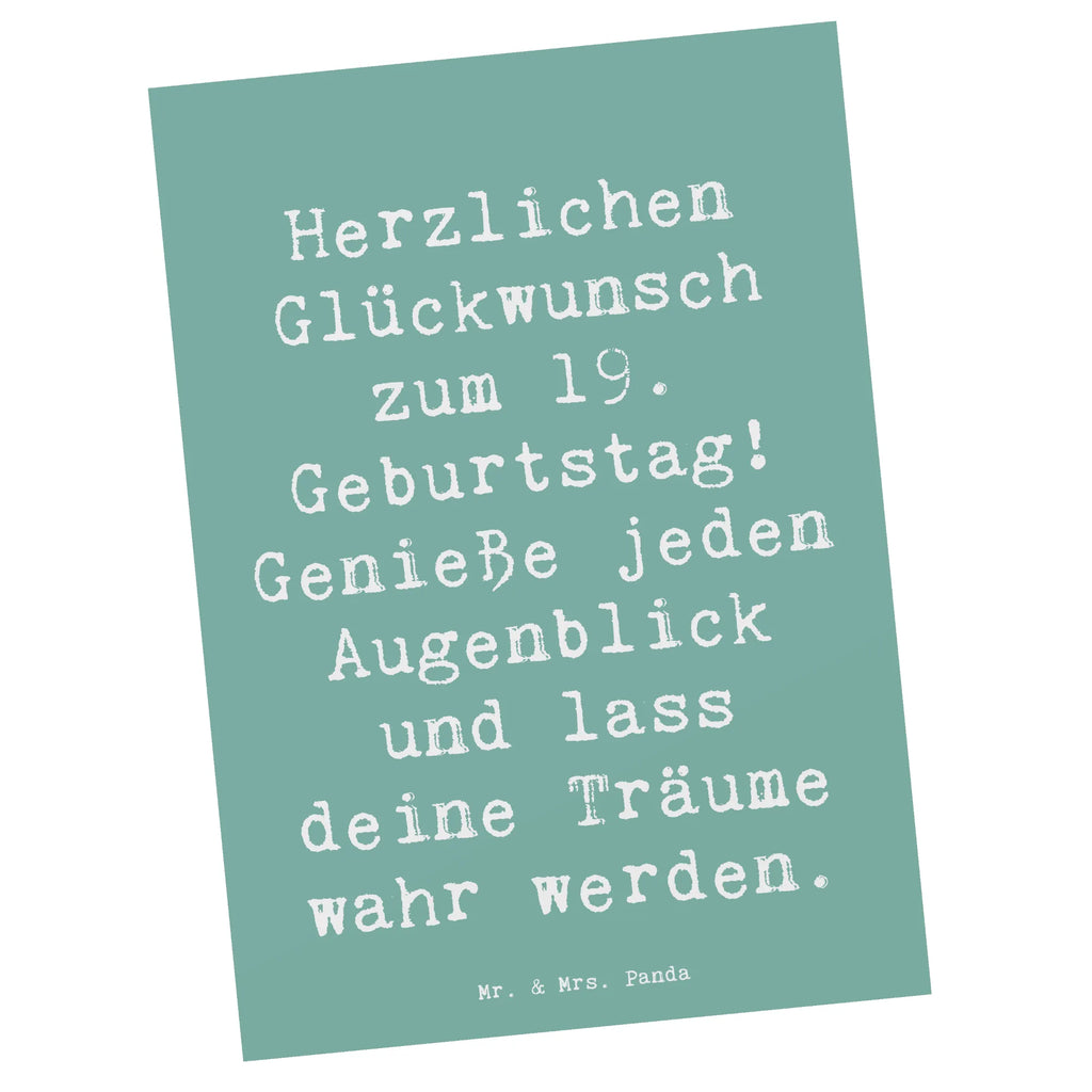 Postkarte Spruch 19. Geburtstag Freude Postkarte, Karte, Geschenkkarte, Grußkarte, Einladung, Ansichtskarte, Geburtstagskarte, Einladungskarte, Dankeskarte, Ansichtskarten, Einladung Geburtstag, Einladungskarten Geburtstag, Geburtstag, Geburtstagsgeschenk, Geschenk