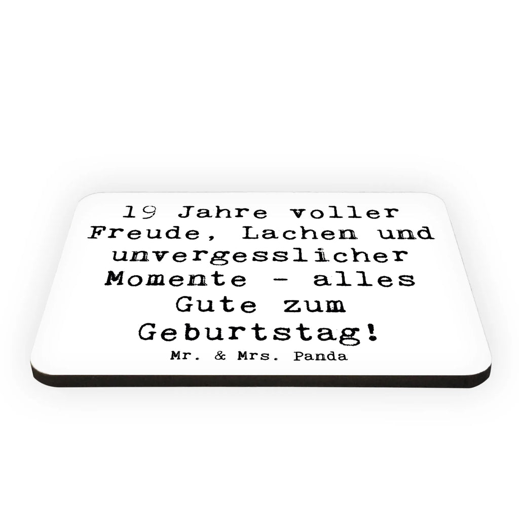 Magnet Spruch 19. Geburtstag Freude Kühlschrankmagnet, Pinnwandmagnet, Souvenir Magnet, Motivmagnete, Dekomagnet, Whiteboard Magnet, Notiz Magnet, Kühlschrank Dekoration, Geburtstag, Geburtstagsgeschenk, Geschenk