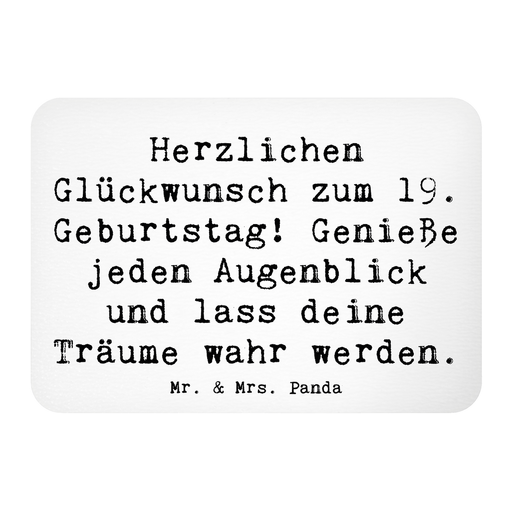 Magnet Spruch 19. Geburtstag Freude Kühlschrankmagnet, Pinnwandmagnet, Souvenir Magnet, Motivmagnete, Dekomagnet, Whiteboard Magnet, Notiz Magnet, Kühlschrank Dekoration, Geburtstag, Geburtstagsgeschenk, Geschenk