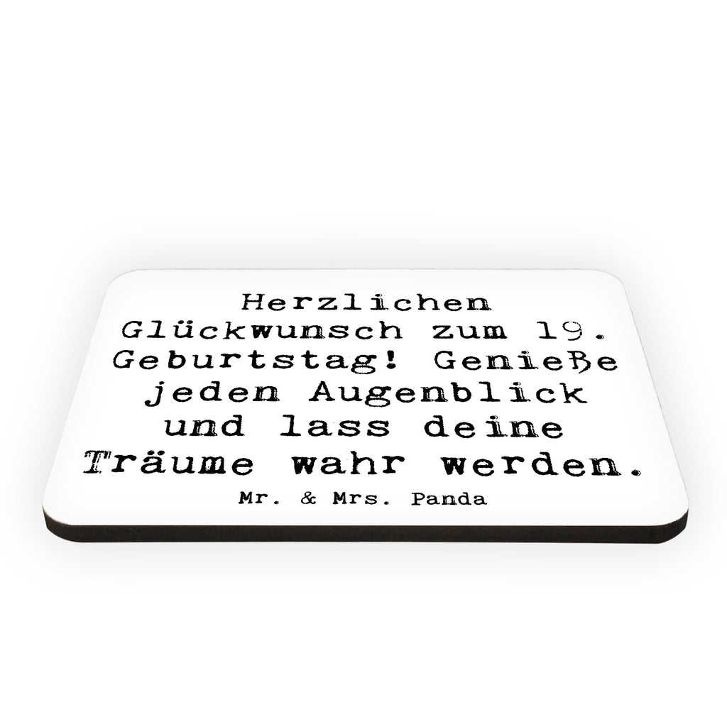 Magnet Spruch 19. Geburtstag Freude Kühlschrankmagnet, Pinnwandmagnet, Souvenir Magnet, Motivmagnete, Dekomagnet, Whiteboard Magnet, Notiz Magnet, Kühlschrank Dekoration, Geburtstag, Geburtstagsgeschenk, Geschenk