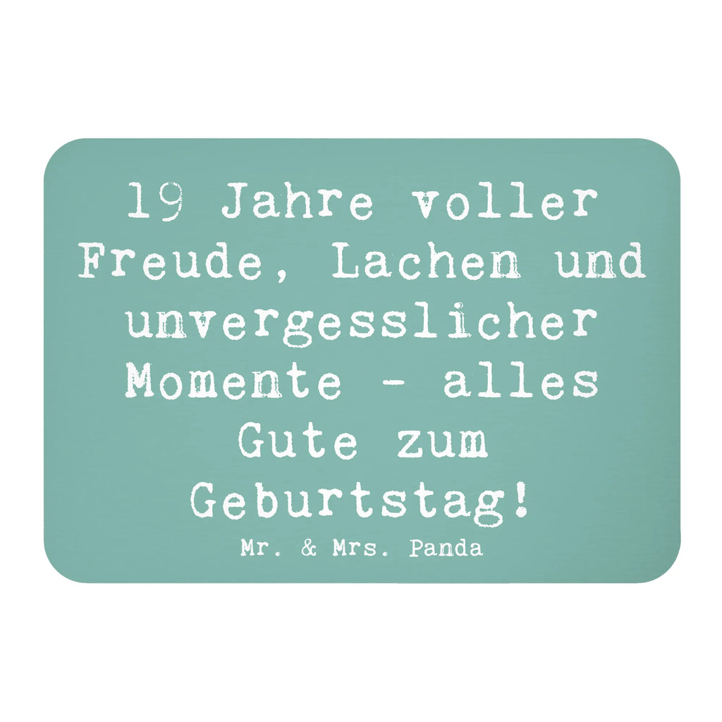 Magnet Spruch 19. Geburtstag Freude Kühlschrankmagnet, Pinnwandmagnet, Souvenir Magnet, Motivmagnete, Dekomagnet, Whiteboard Magnet, Notiz Magnet, Kühlschrank Dekoration, Geburtstag, Geburtstagsgeschenk, Geschenk