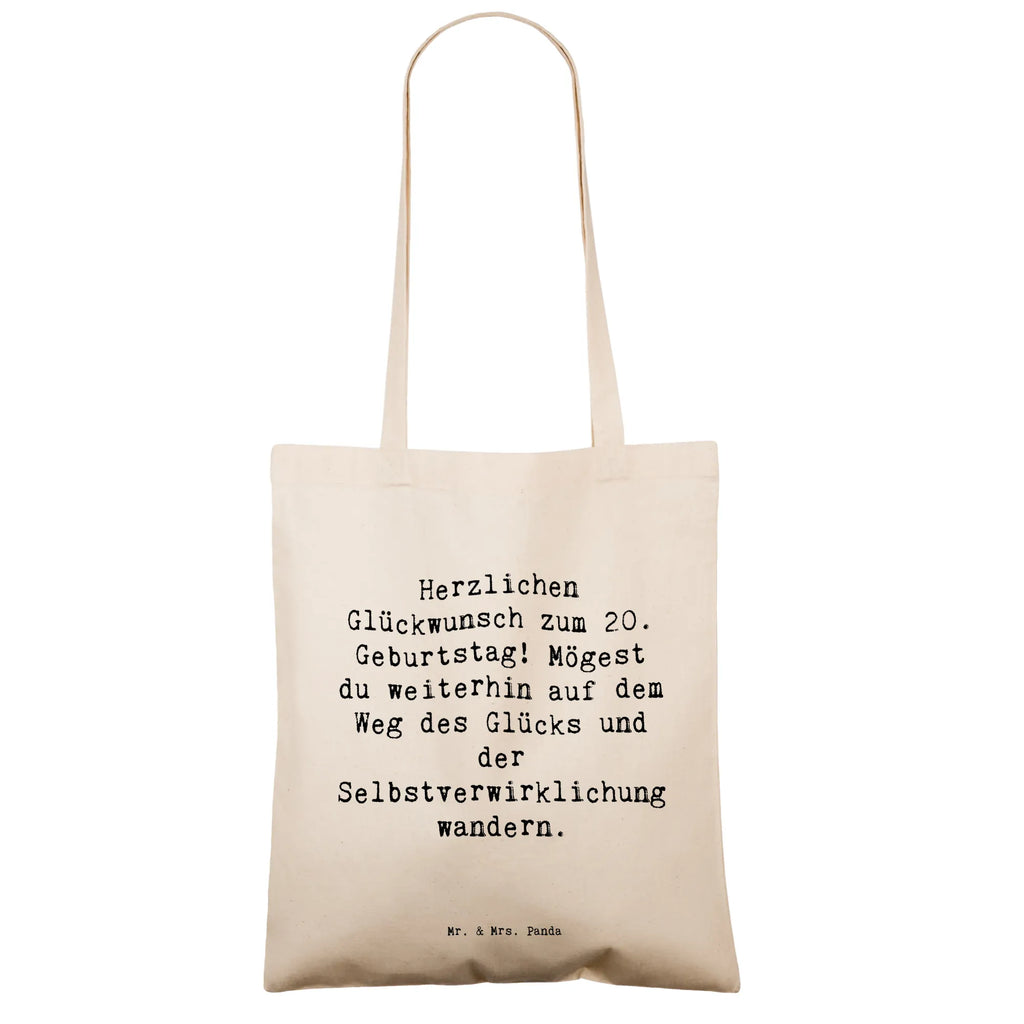 Tragetasche Spruch 20. Geburtstag Glückspfad Beuteltasche, Beutel, Einkaufstasche, Jutebeutel, Stoffbeutel, Tasche, Shopper, Umhängetasche, Strandtasche, Schultertasche, Stofftasche, Tragetasche, Badetasche, Jutetasche, Einkaufstüte, Laptoptasche, Geburtstag, Geburtstagsgeschenk, Geschenk